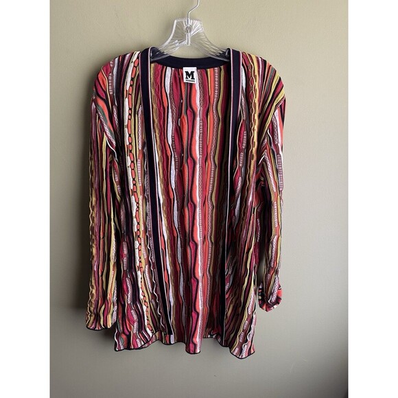 M MISSONI Multicolored CARDIGAN sweater light cotton blend used MINT size 44 - Picture 1 of 8